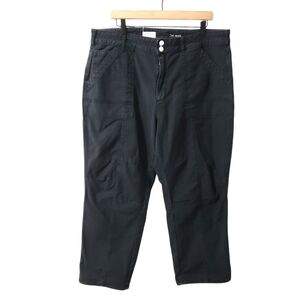 Pilcro Straight-Leg Utility Pants in Black
